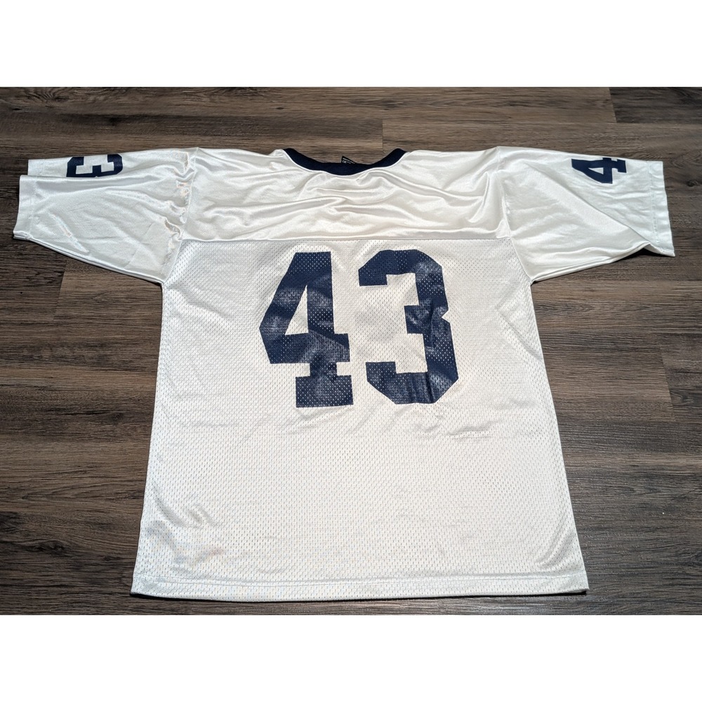 Nike Team Football Jersey White Navy Blue 43 Mens‎ Large